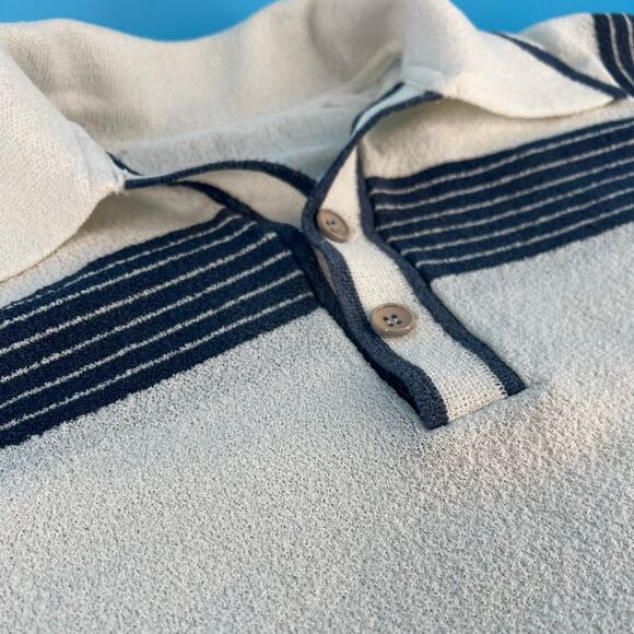 70s pointed collar textured shirt 1970s vintage - Picture 4 of 8